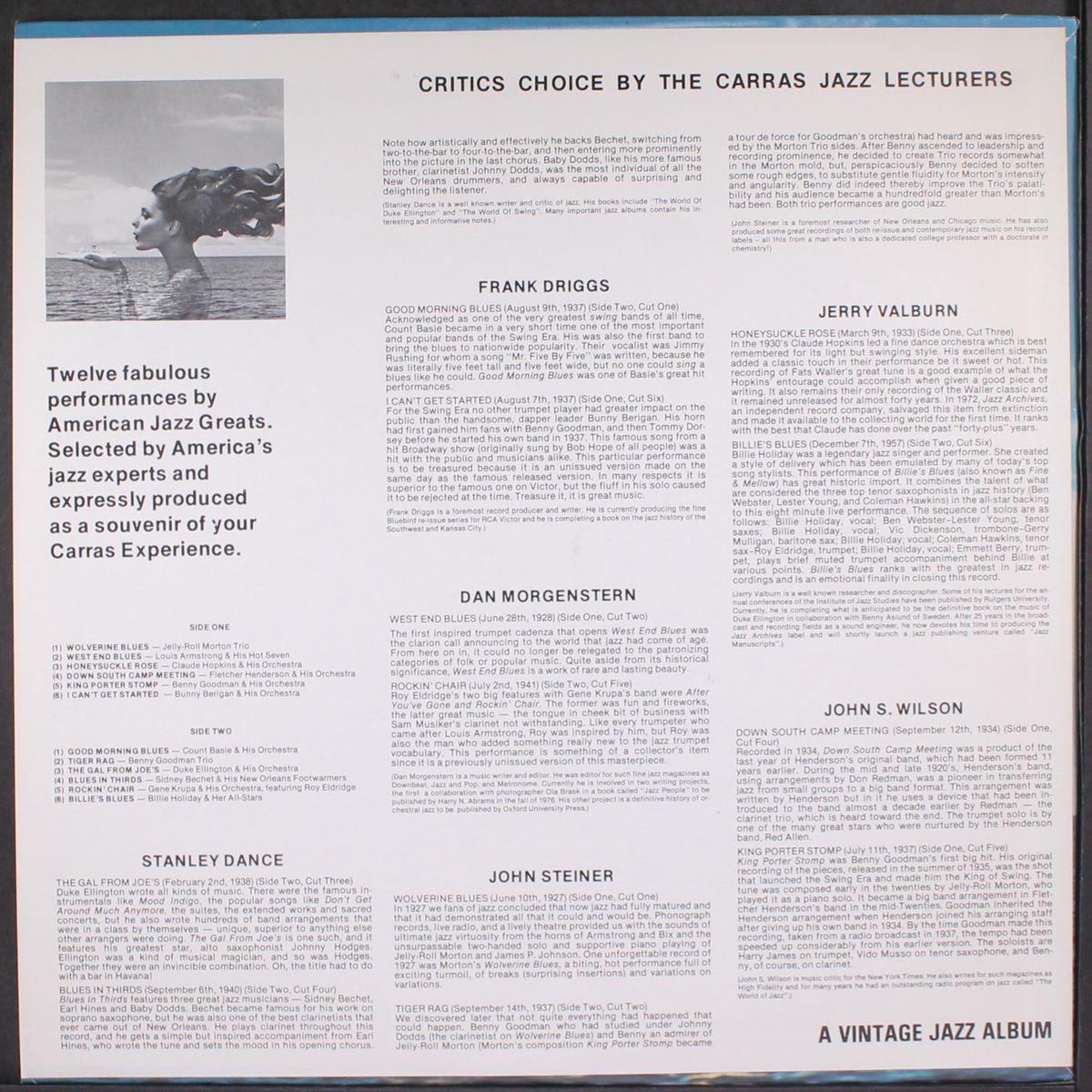 critics choice by the carras jazz lecturers by VARIOUS