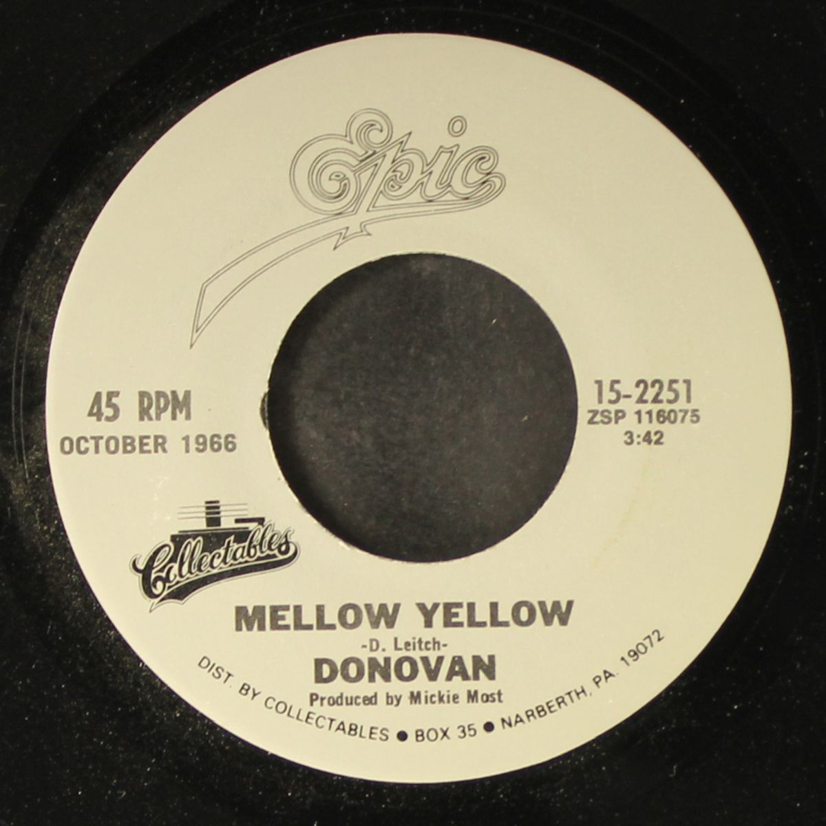 sunshine superman / mellow yellow by DONOVAN
