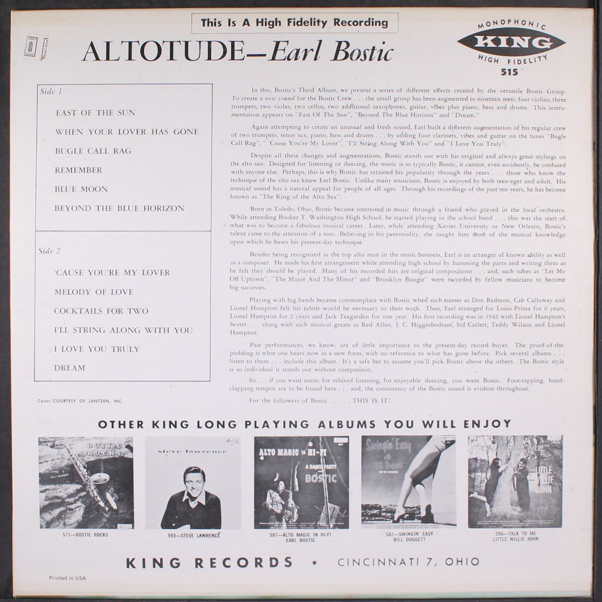 alto tude by EARL BOSTIC