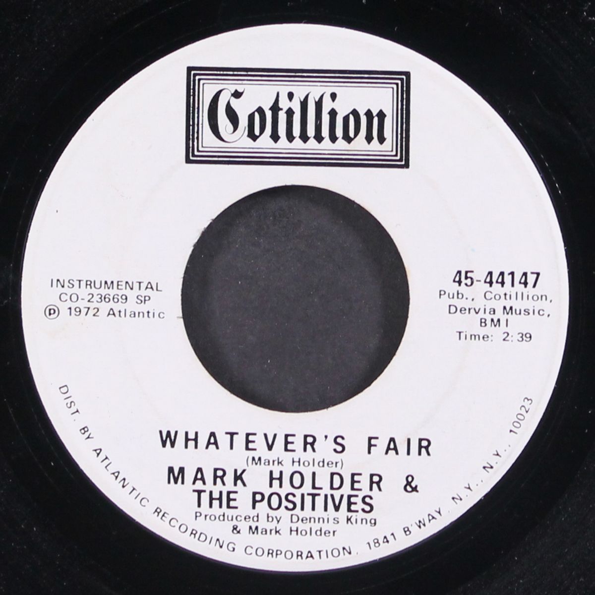 whatever's fair by MARK HOLDER & POSITIVES