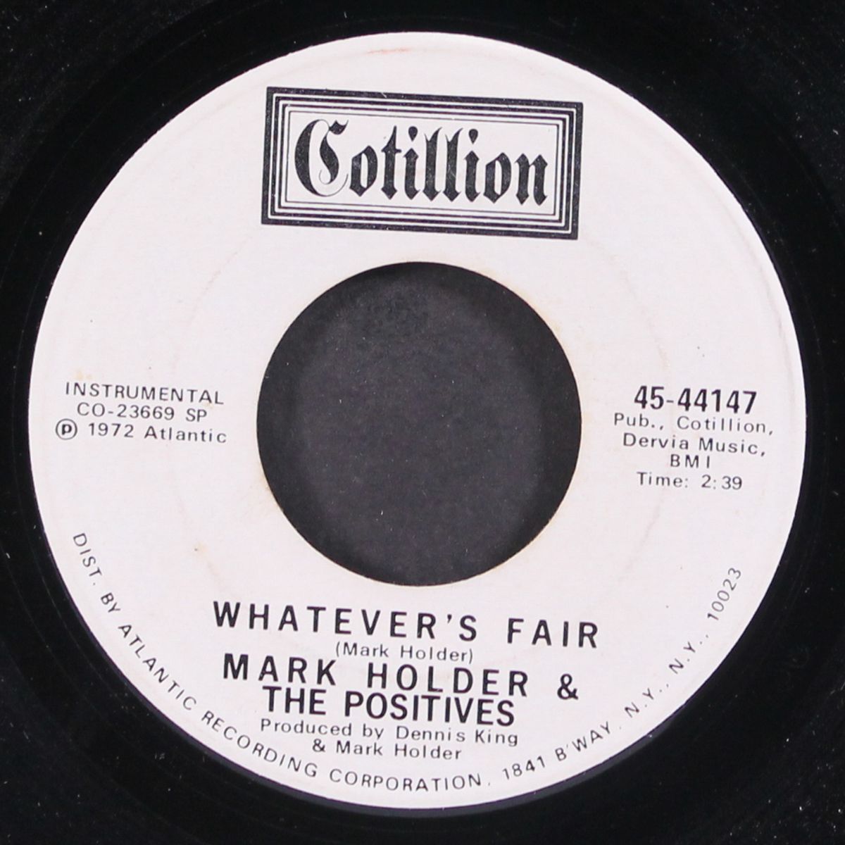 whatever's fair by MARK HOLDER & POSITIVES
