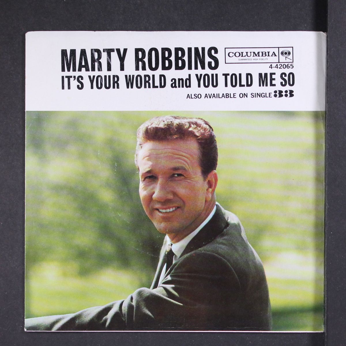 it's your world / you told me so by MARTY ROBBINS