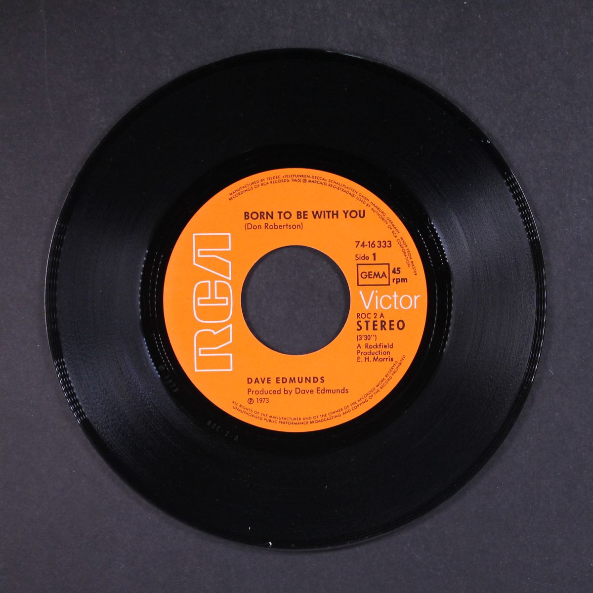 born to be with you / pick axe rag by DAVE EDMUNDS