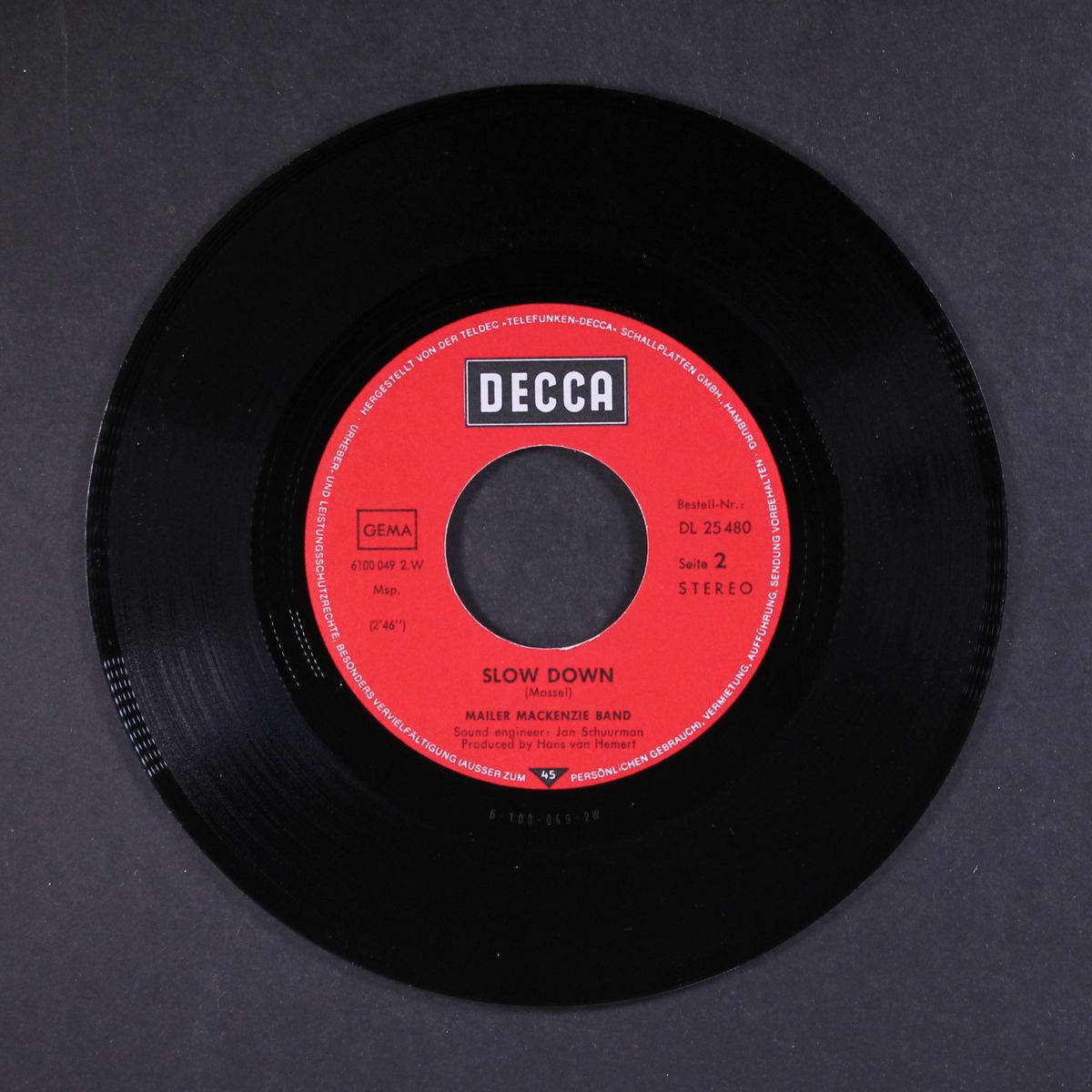 mamy blue / slow down by MAILER MACKENZIE BAND