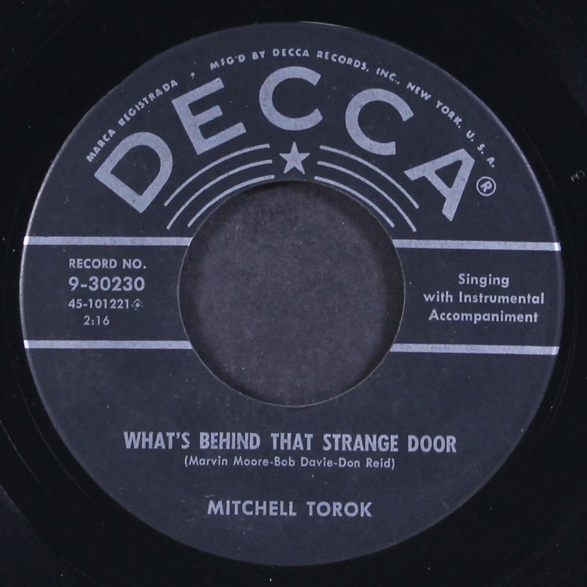 pledge of love / what's behind that strange door by MITCHELL TOROK