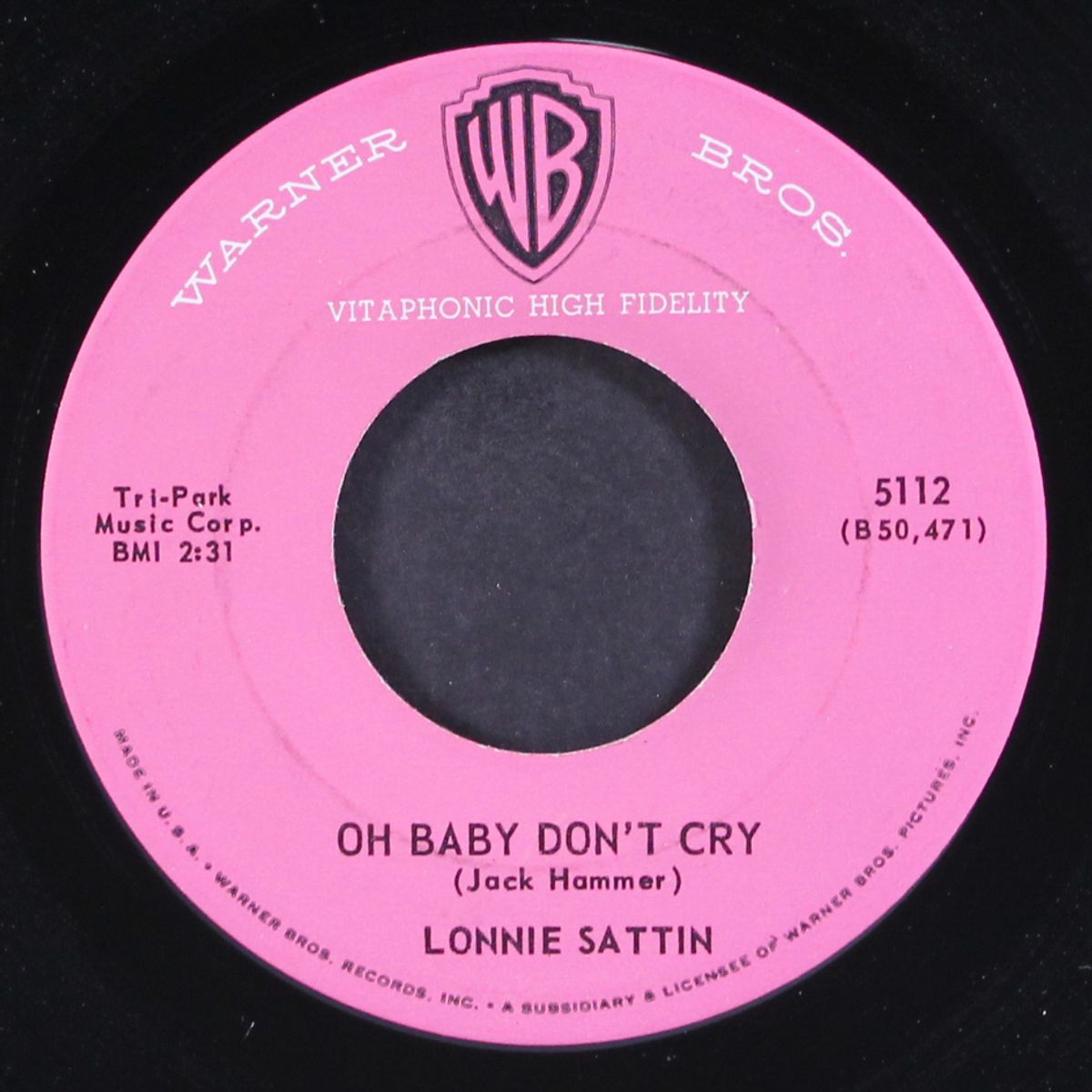oh baby don't cry by LONNIE SATTIN