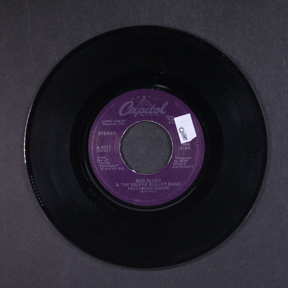 feel like a number / hollywood nights by BOB SEGER