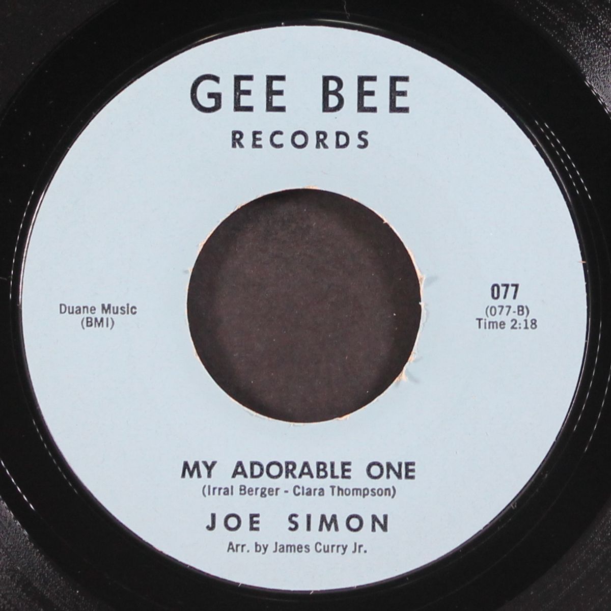 say / my adorable one by JOE SIMON