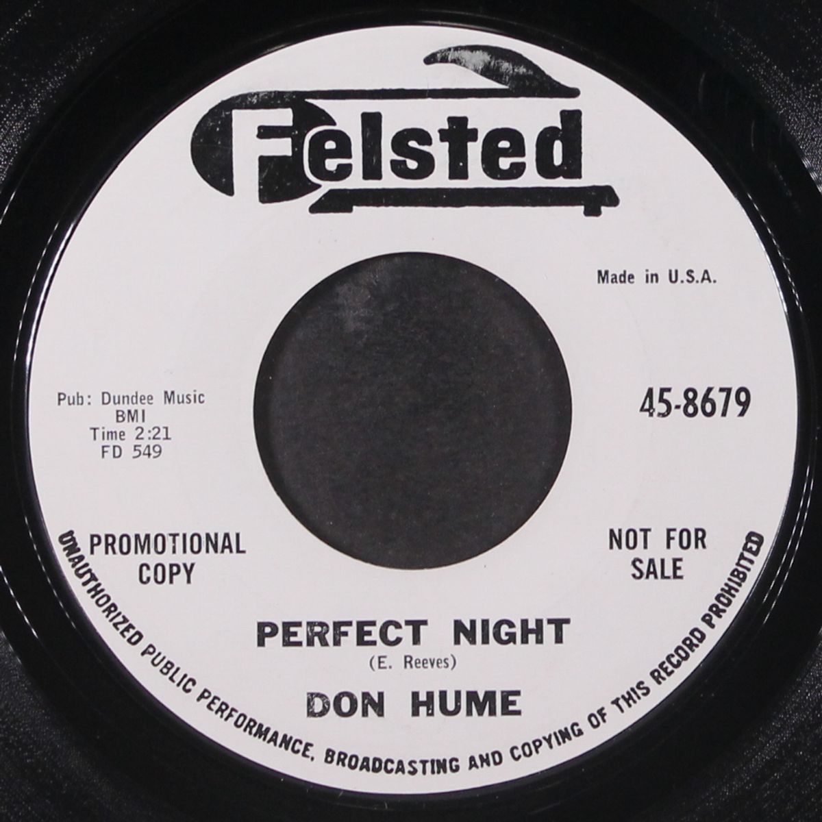 go right ahead by DON HUME