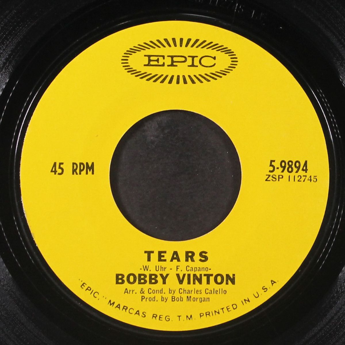 go away pain / tears by BOBBY VINTON