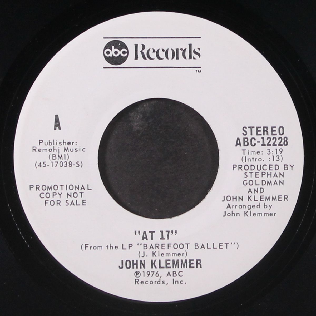 at 17 / mono by JOHN KLEMMER