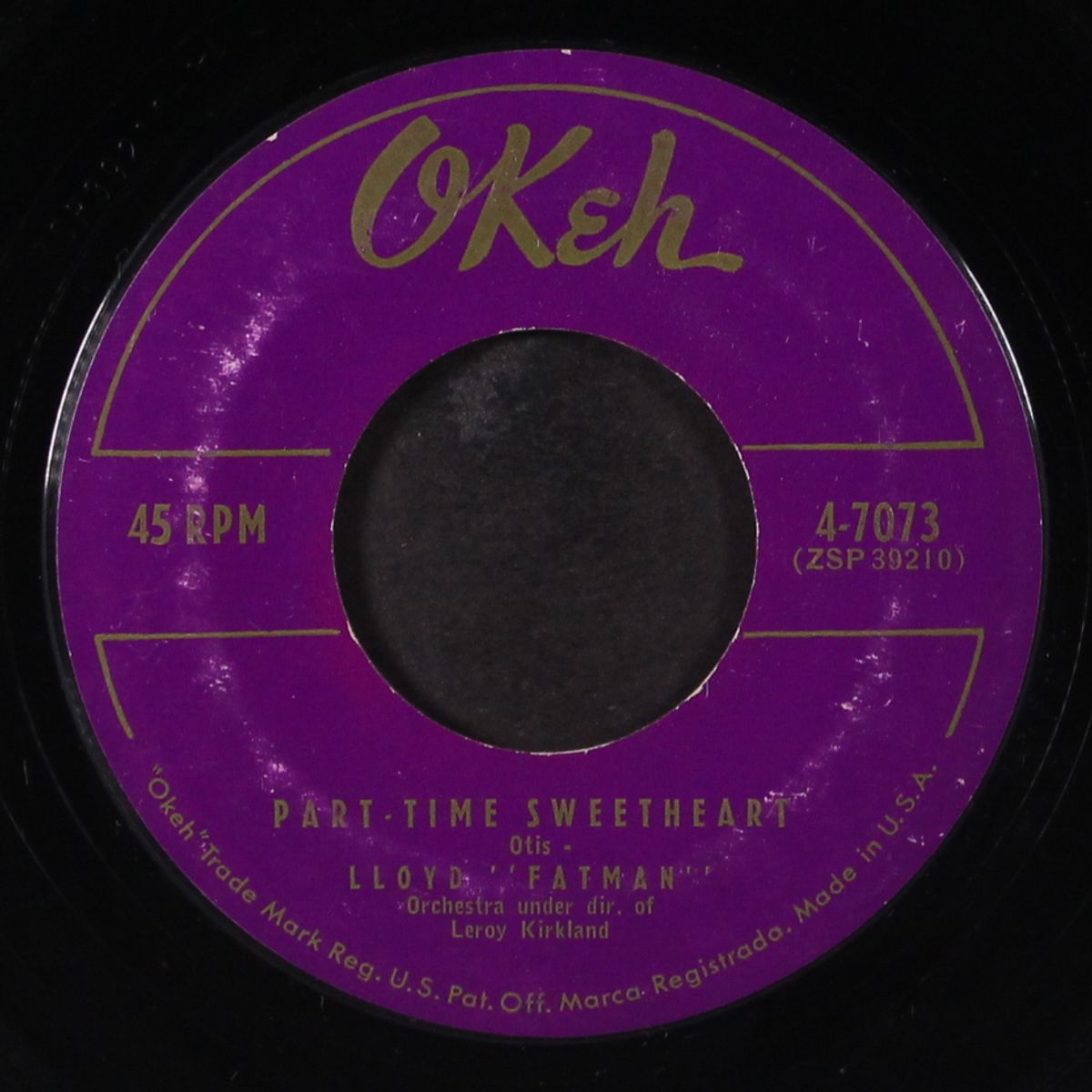part time sweetheart / where you been? by LLOYD FATMAN