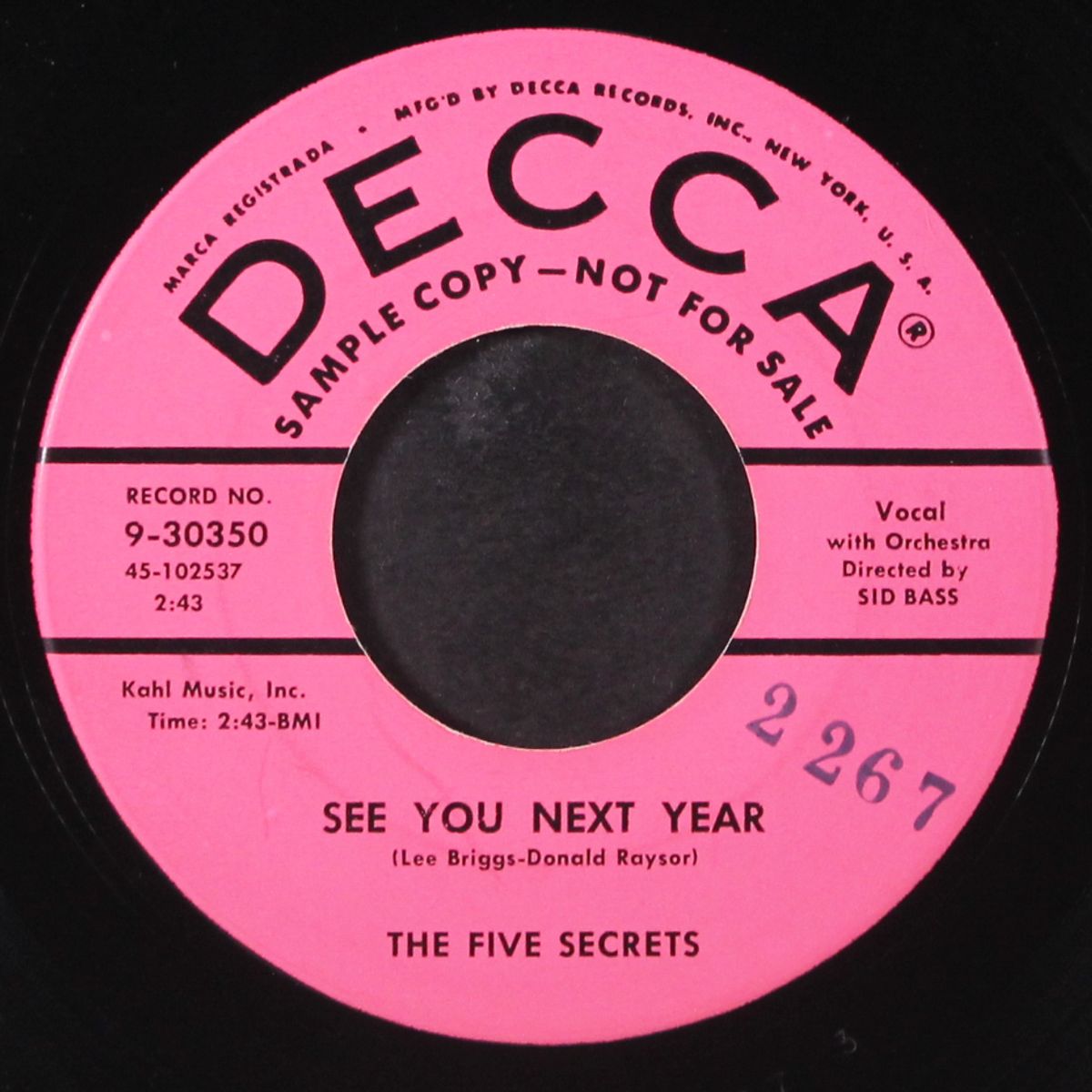 see you next year / queen bee by FIVE SECRETS