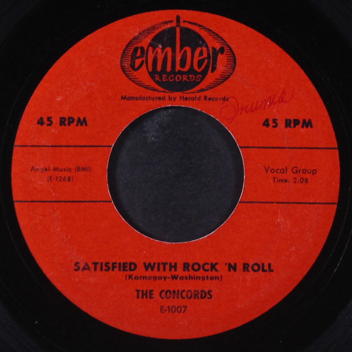 satisfied with rock 'n roll / i'll always say please by CONCORDS