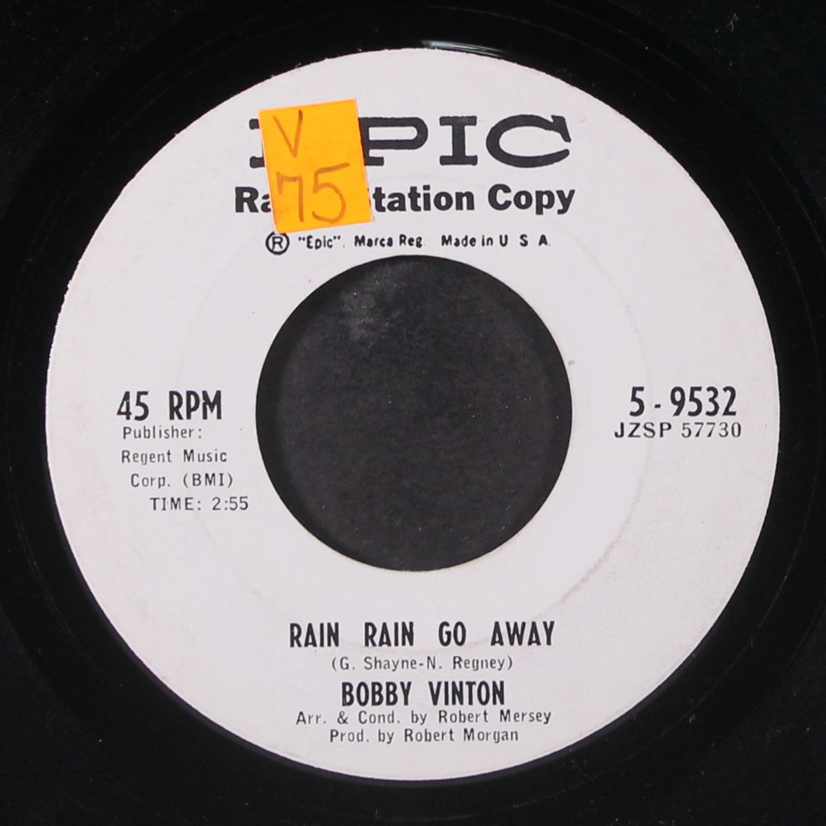 rain rain go away by BOBBY VINTON