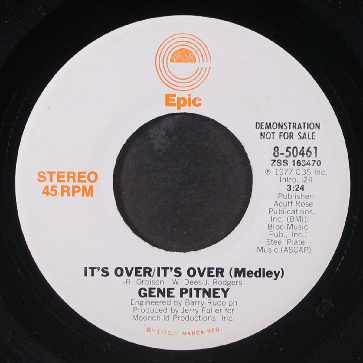 it's over-it's over (medley / stereo) by GENE PITNEY