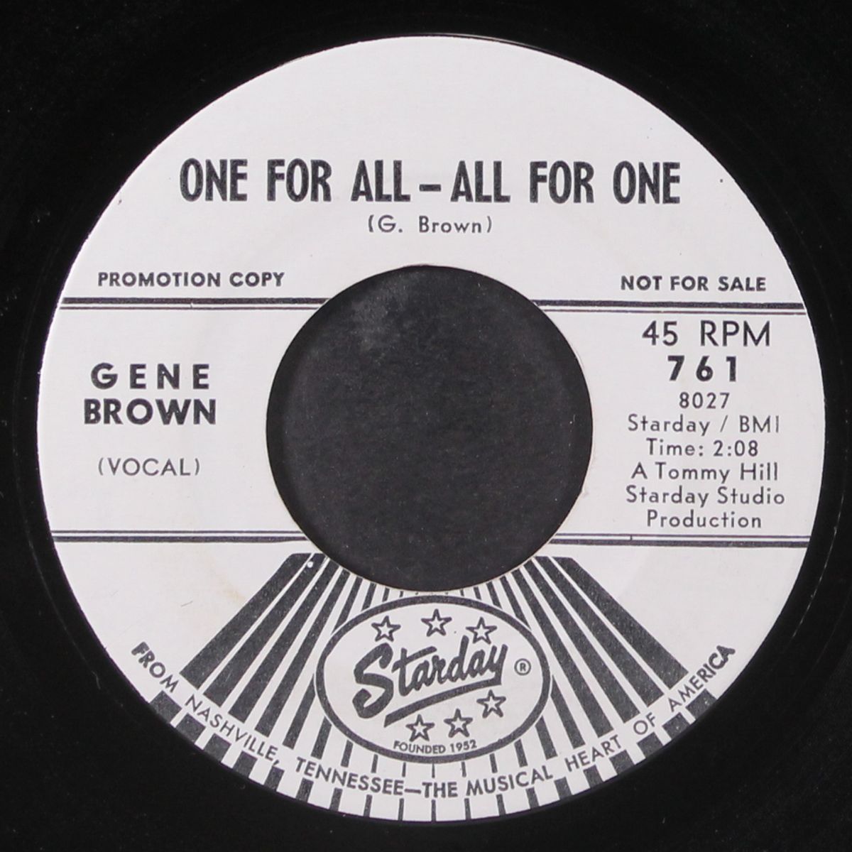 one for all - all for one by GENE BROWN