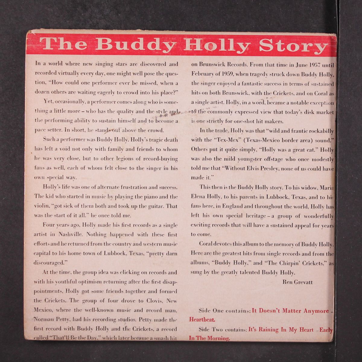 the buddy holly story by BUDDY HOLLY