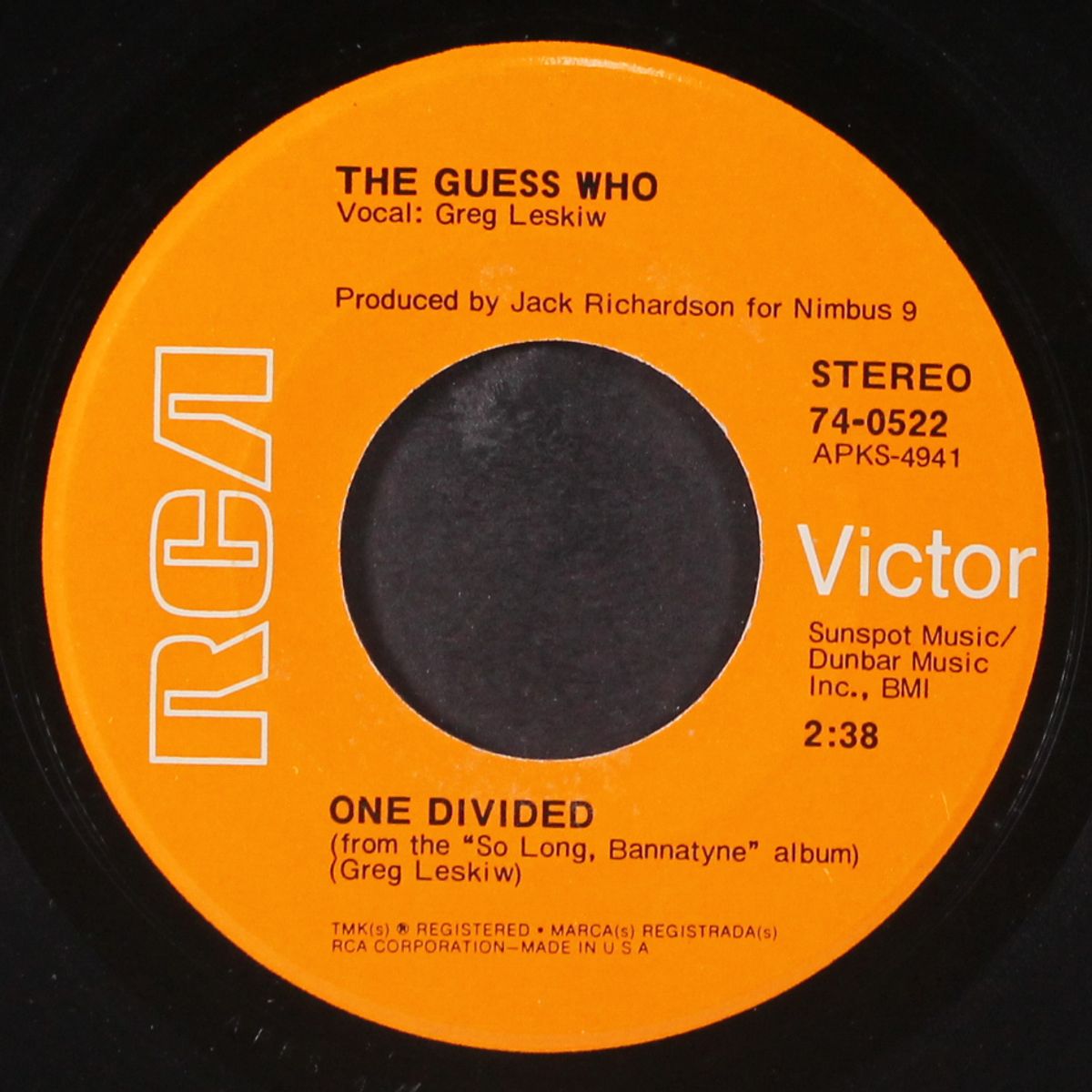 rain dance / one divided by GUESS WHO