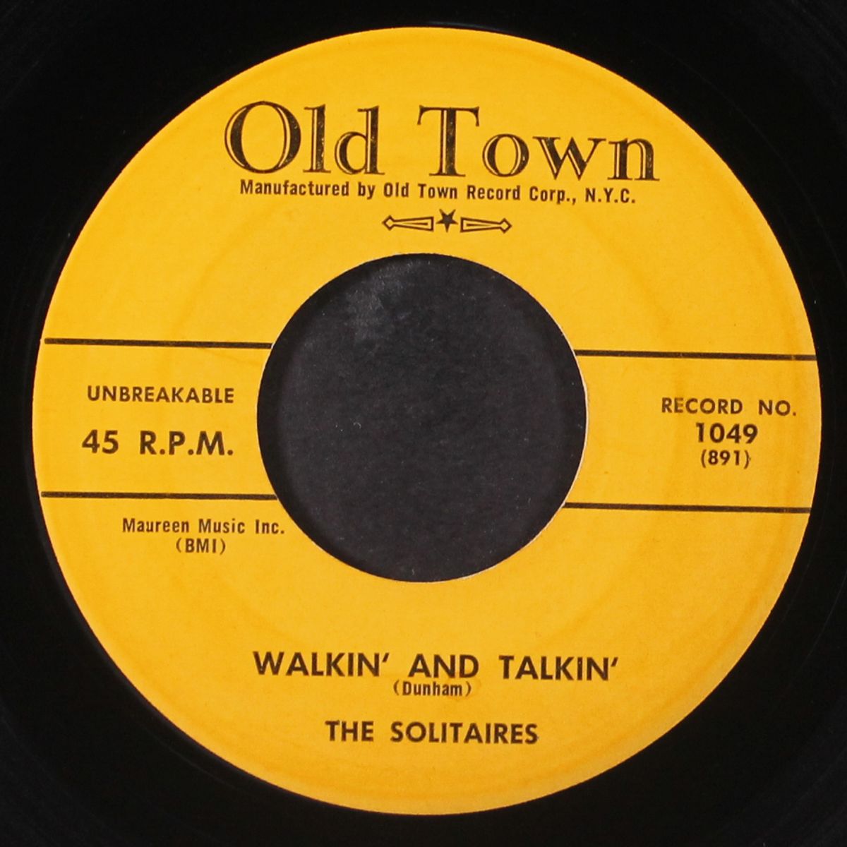 no more sorrows / walkin' and talkin' by SOLITAIRES