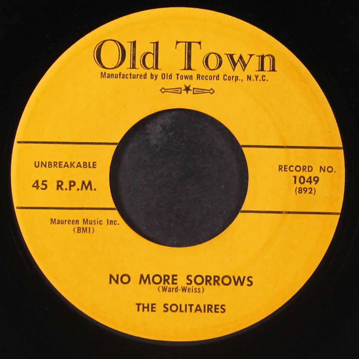 no more sorrows / walkin' and talkin' by SOLITAIRES