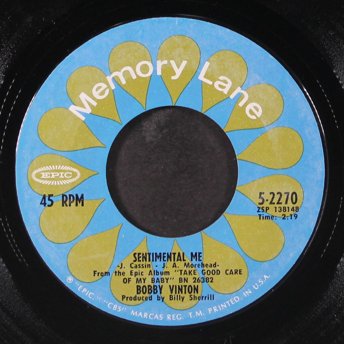 sentimental me by BOBBY VINTON
