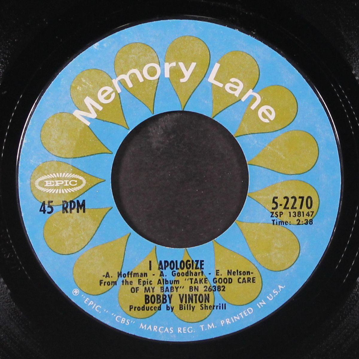 sentimental me by BOBBY VINTON