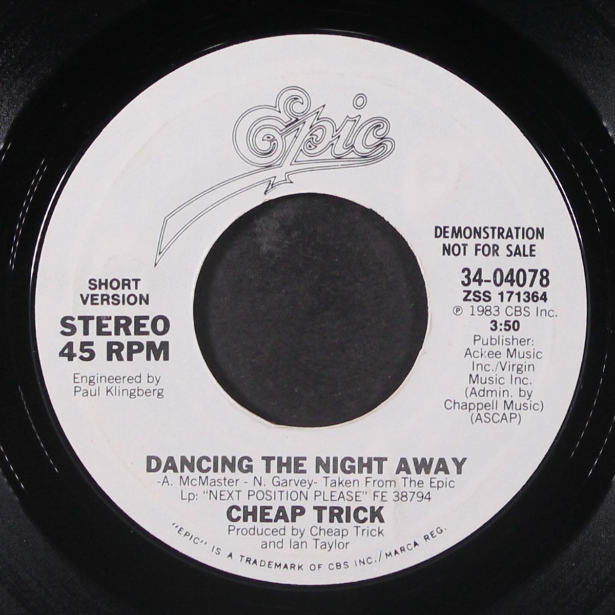 dancing the night away by CHEAP TRICK