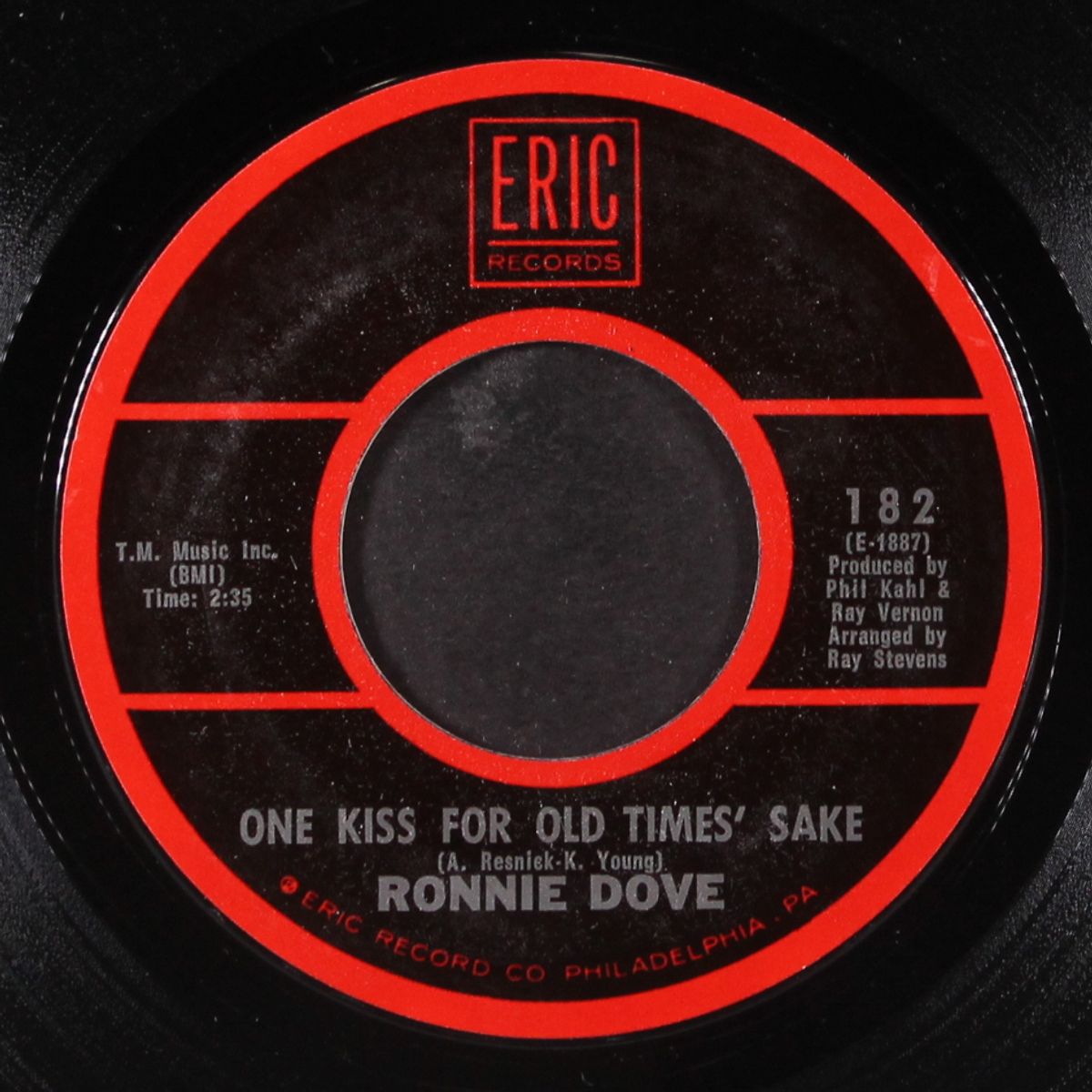 one kiss for old times' sake / a little bit of heaven by RONNIE DOVE