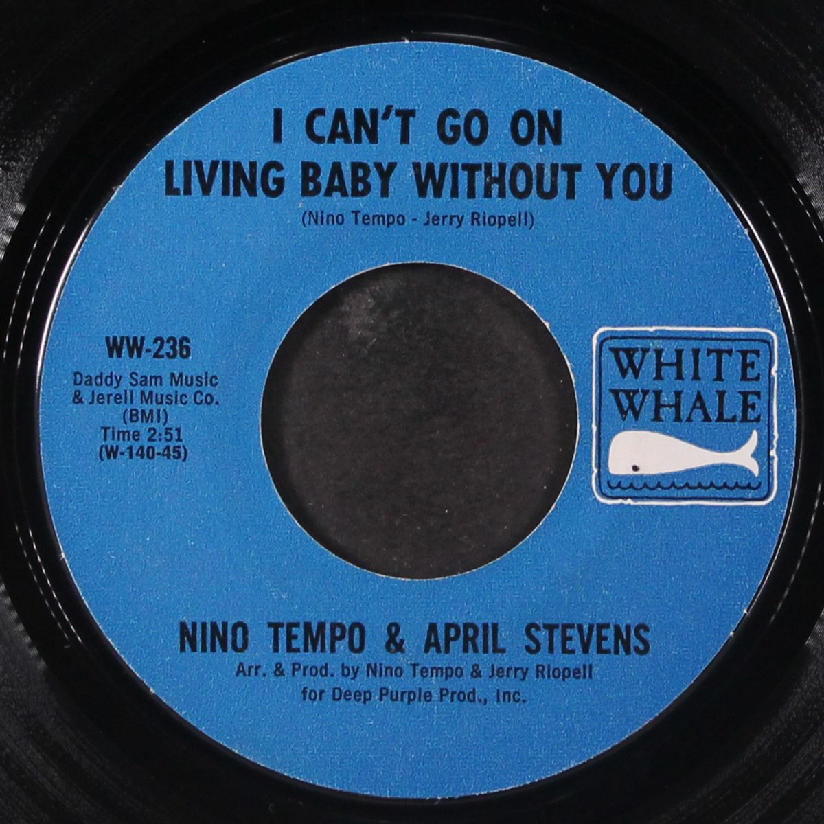 i can't go on living baby without you by NINO TEMPO & APRIL STEVENS