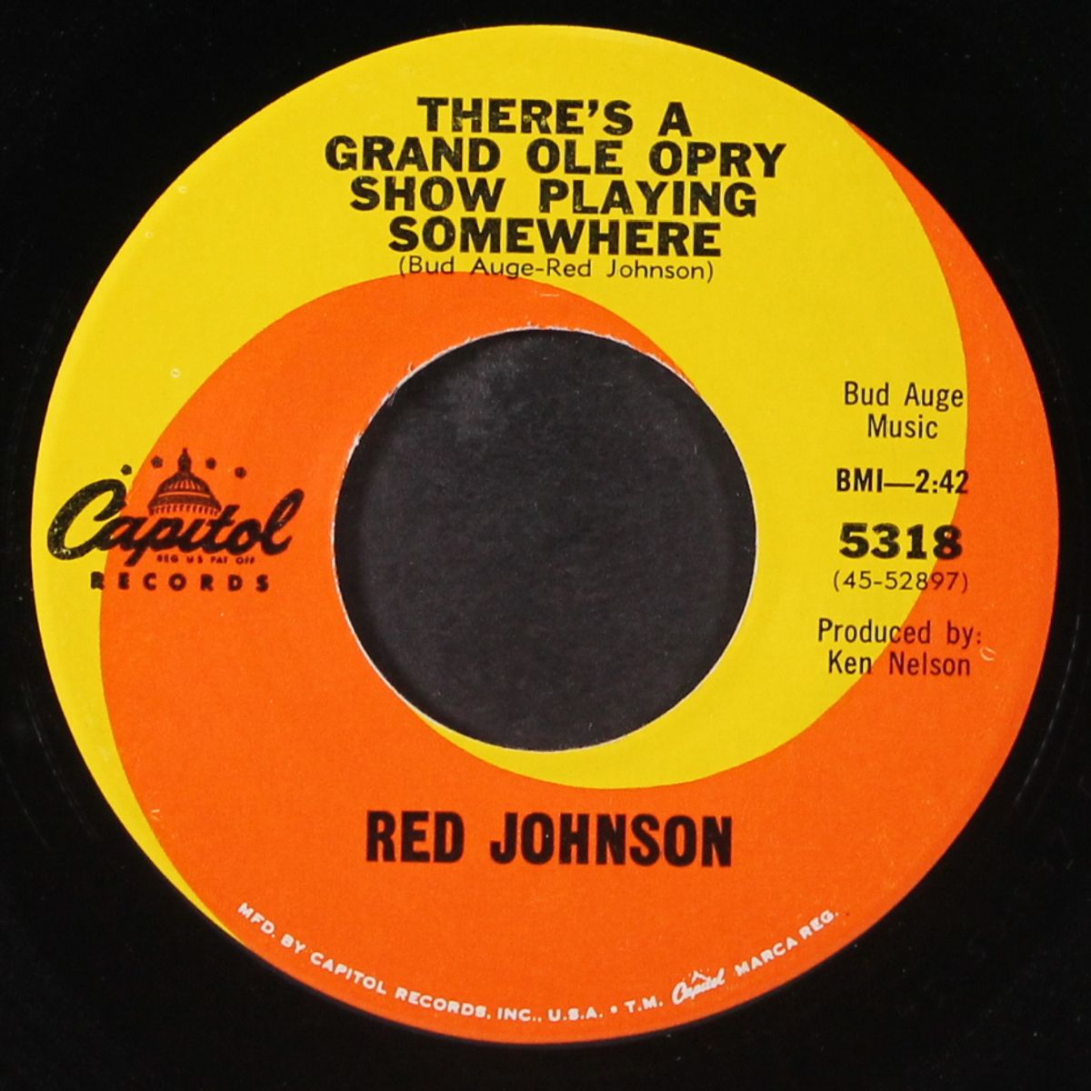 there's a grand ole opry show playing somewhere by RED JOHNSON