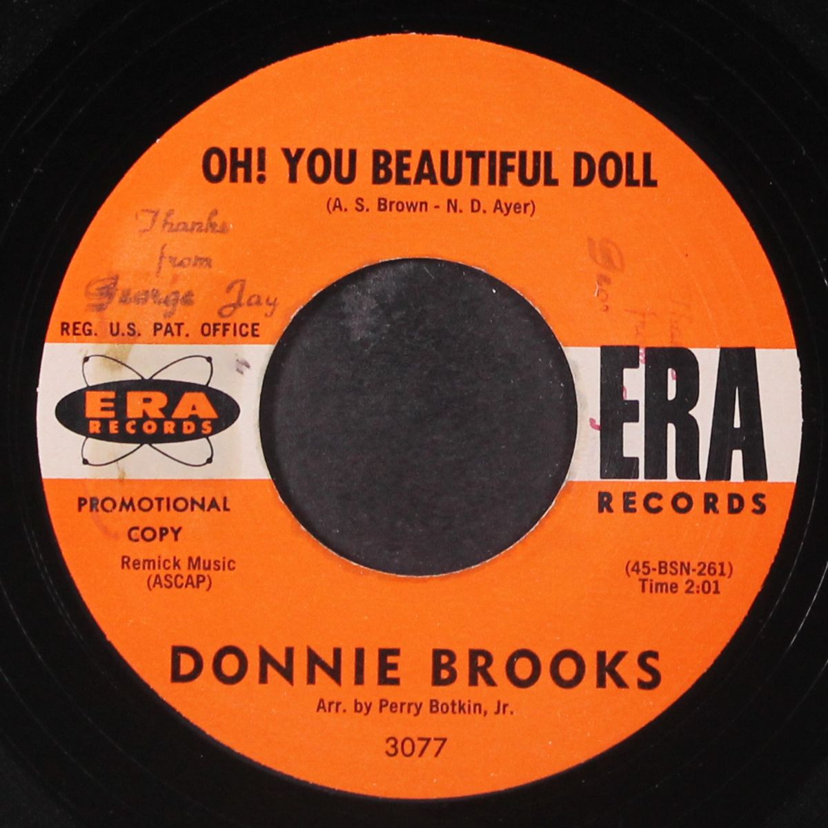 oh! you beautiful doll / just a bystander by DONNIE BROOKS