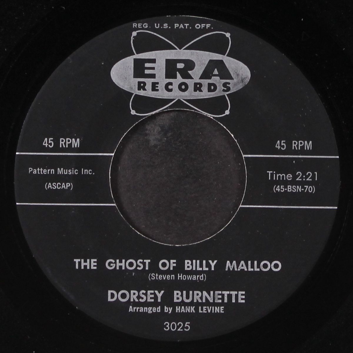 the ghost of billy malloo by DORSEY BURNETTE