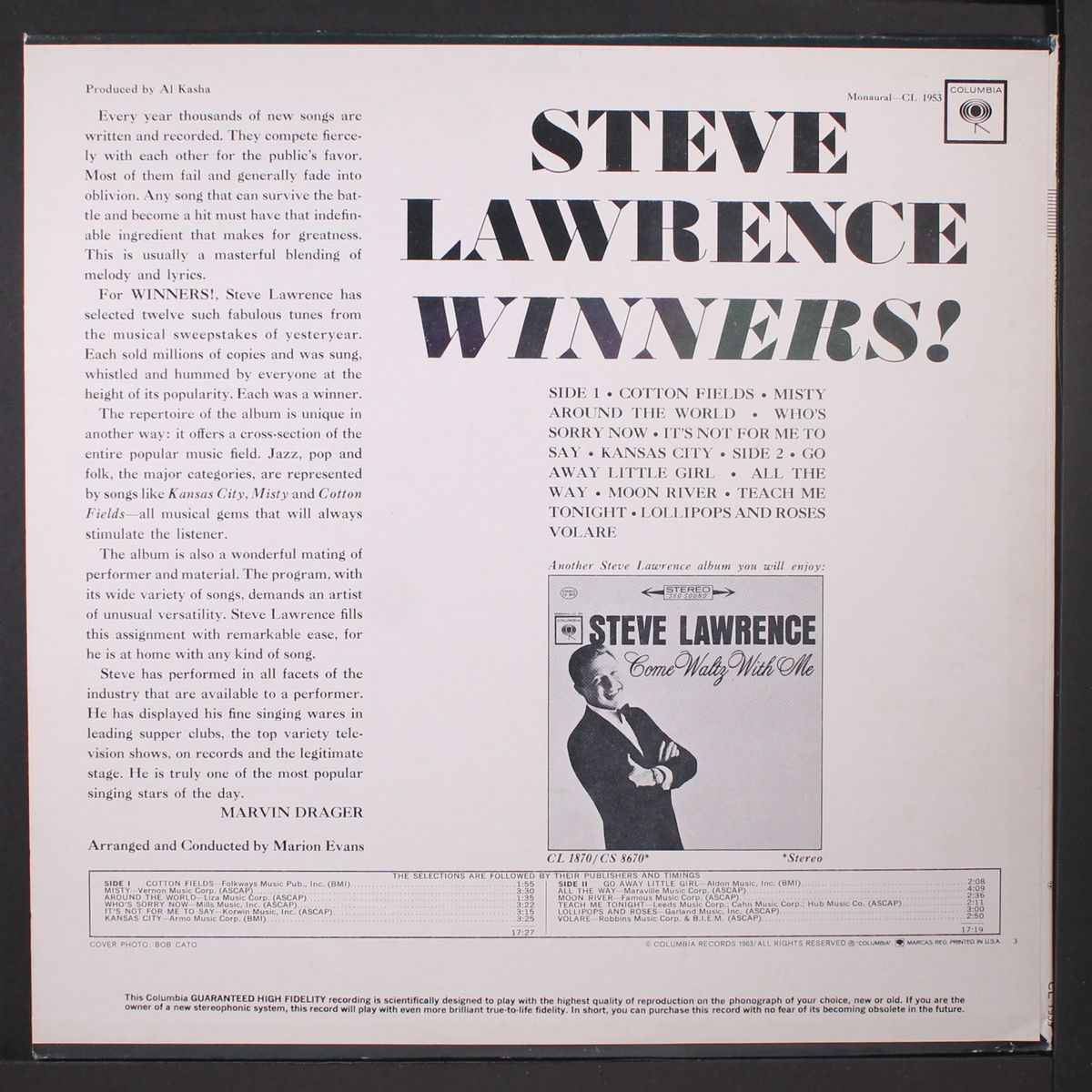 winners! by STEVE LAWRENCE