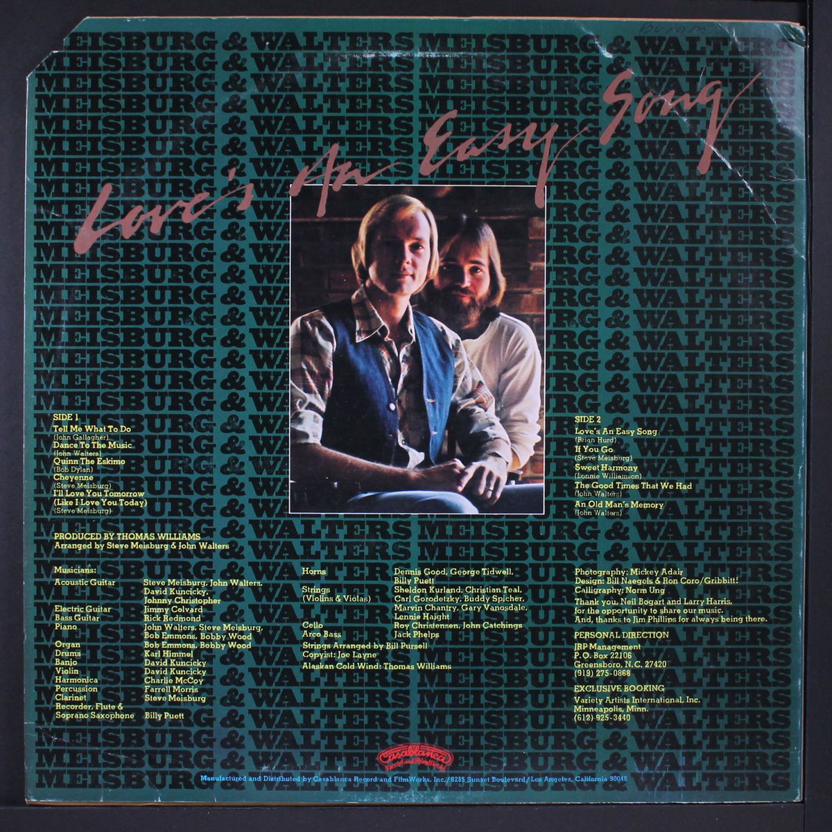love's an easy song by MEISBURG & WALTERS