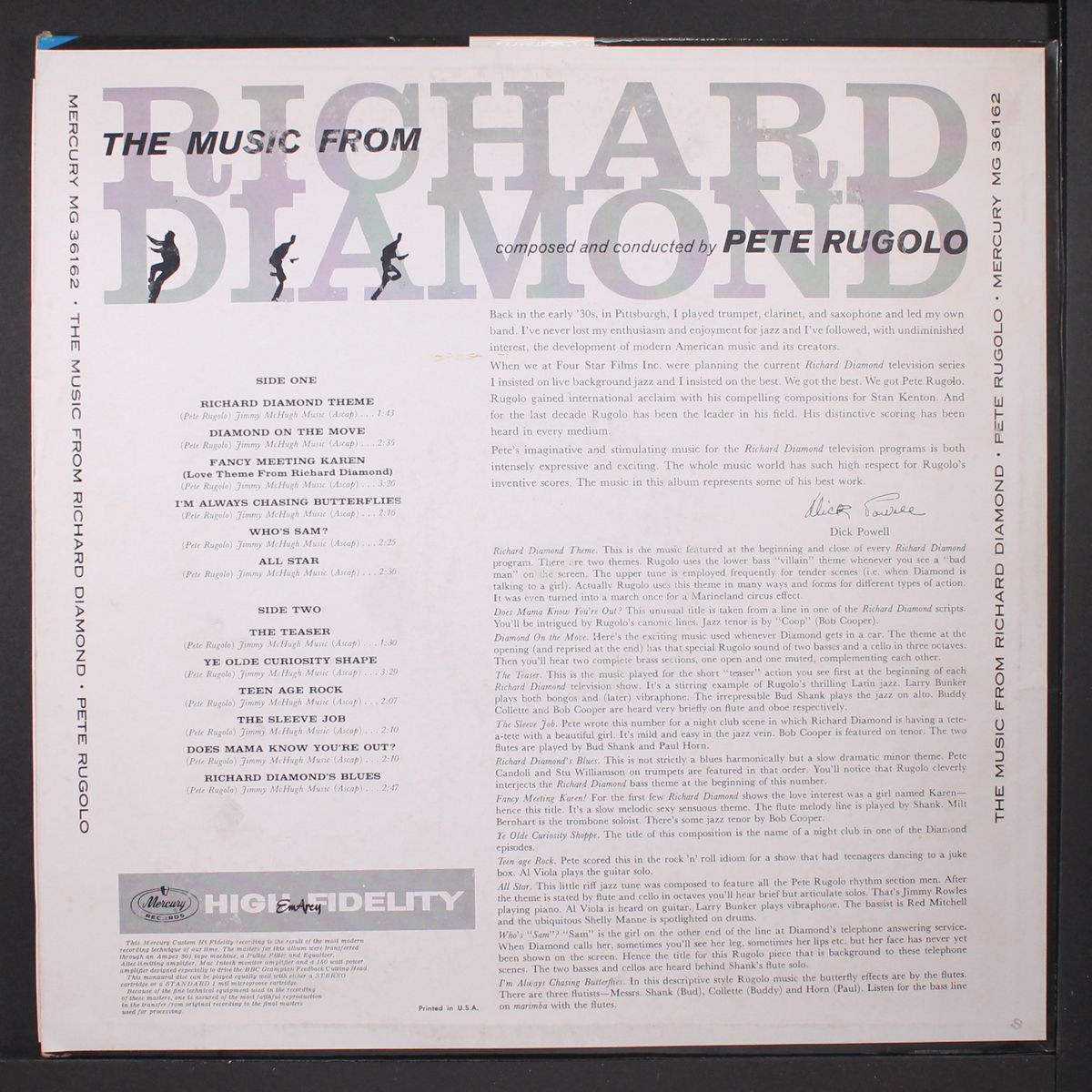 music from richard diamond by SOUNDTRACK