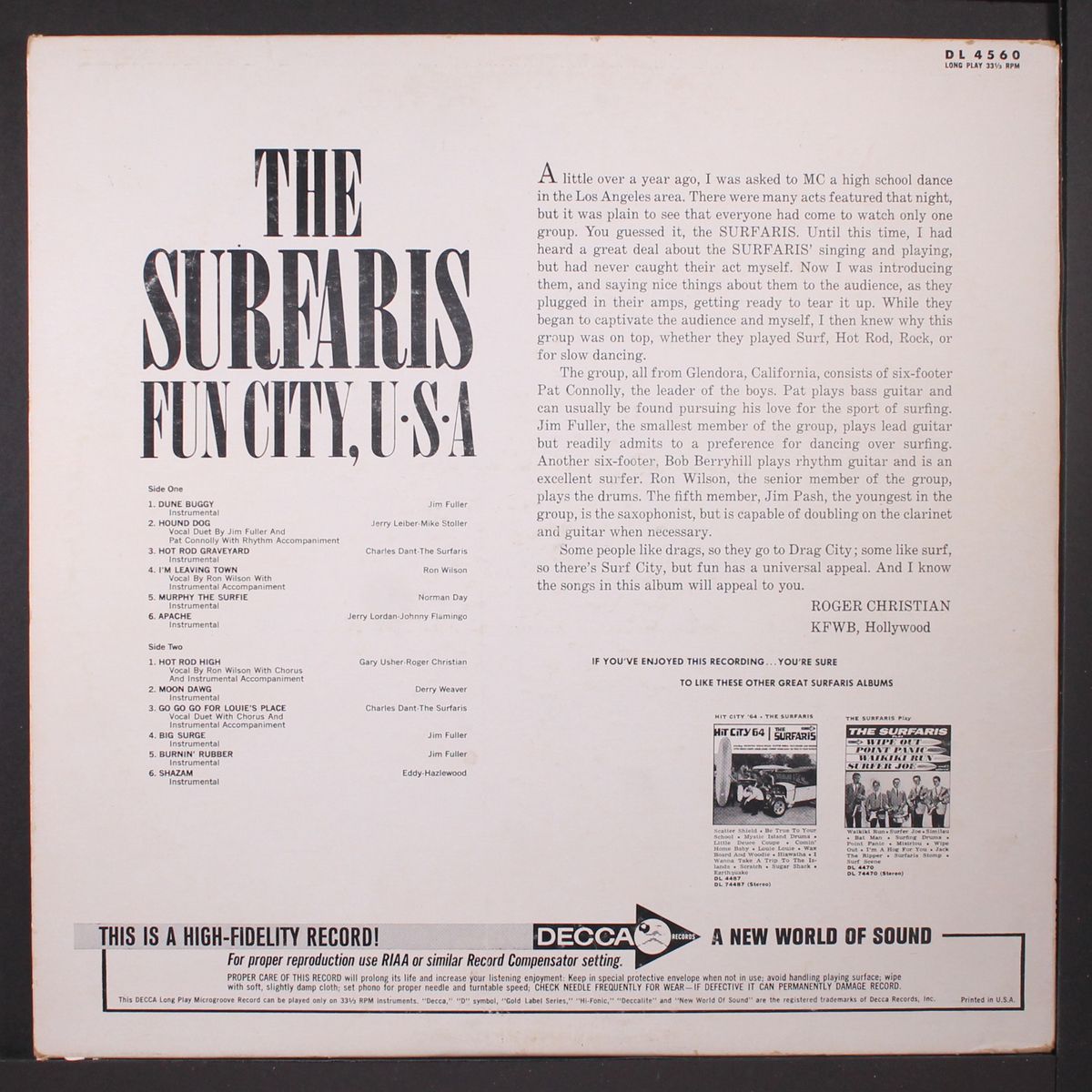 fun city, u.s.a. by SURFARIS