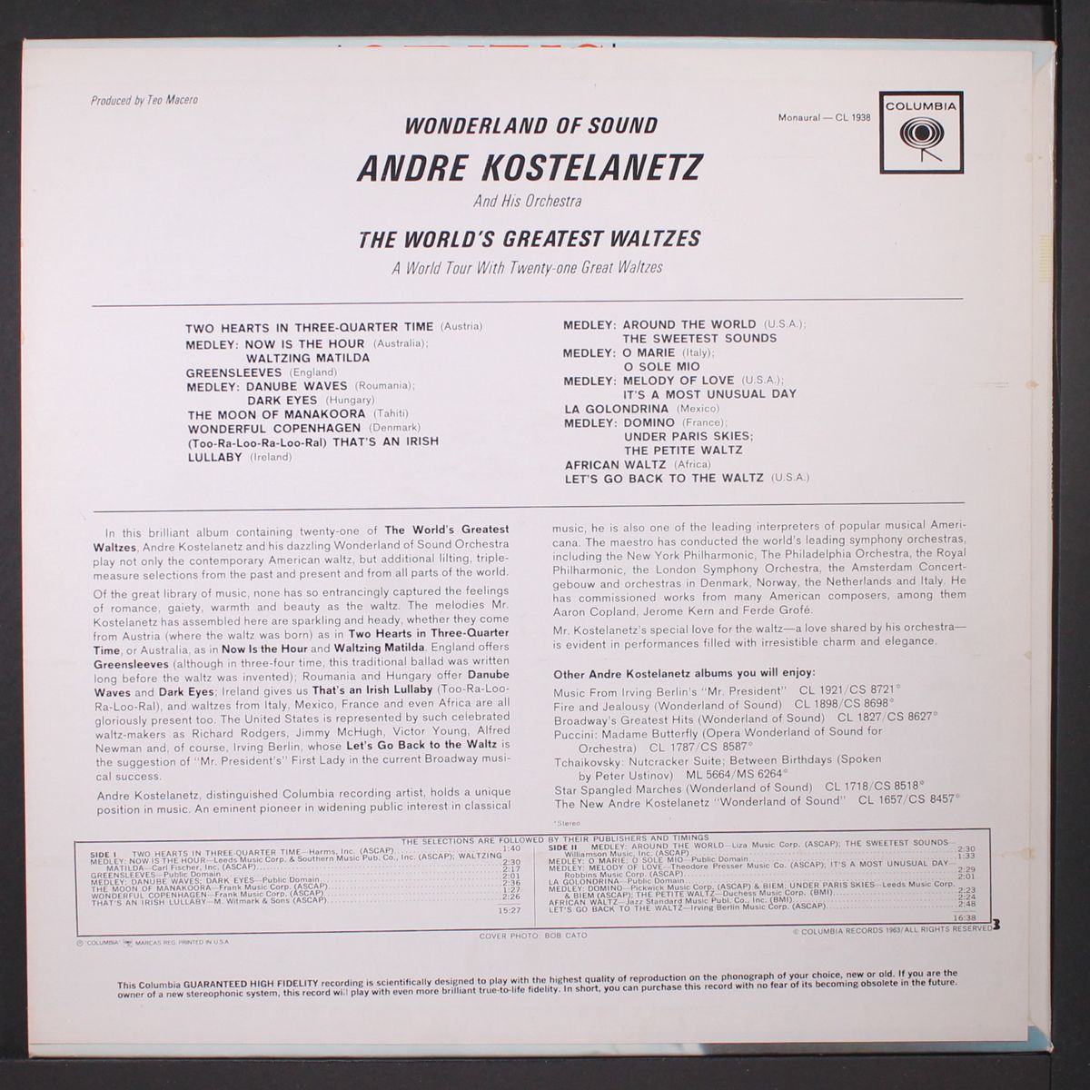 world's greatest waltzes by ANDRE KOSTELANETZ
