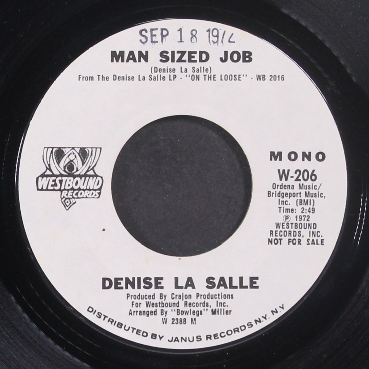man size job / mono by DENISE LA SALLE