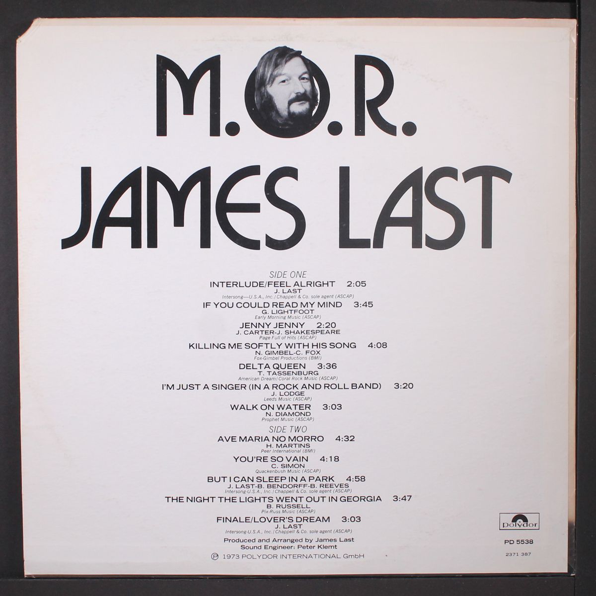 m.o.r. by JAMES LAST