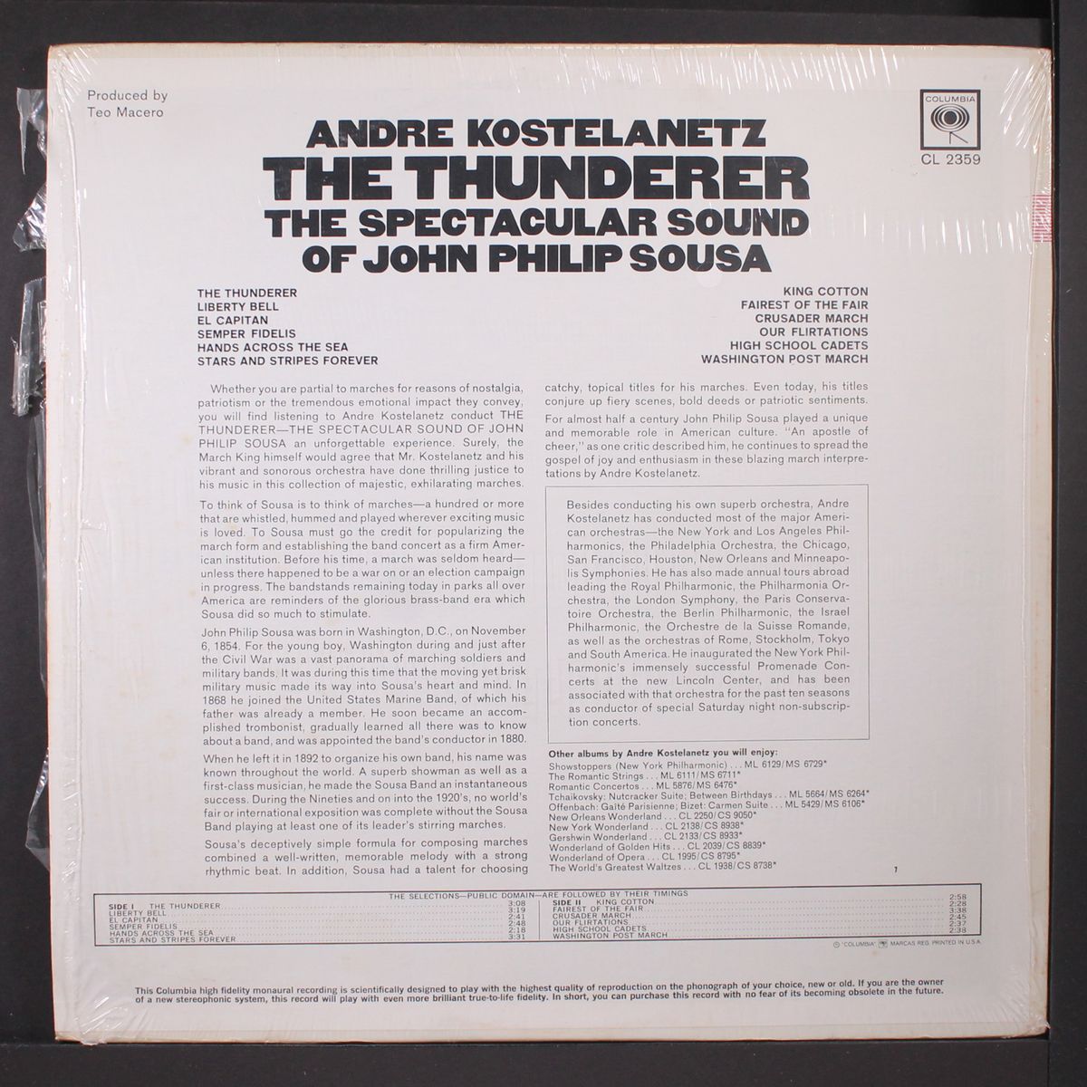 the thunderer by ANDRE KOSTELANETZ