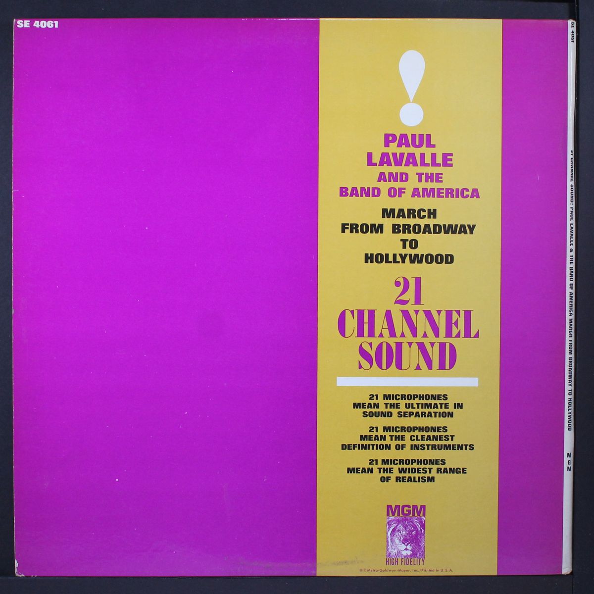 21 channel sound! by PAUL LAVALLE