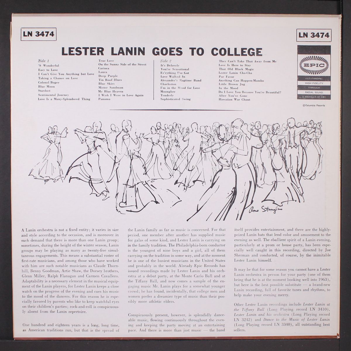 goes to college by LESTER LANIN