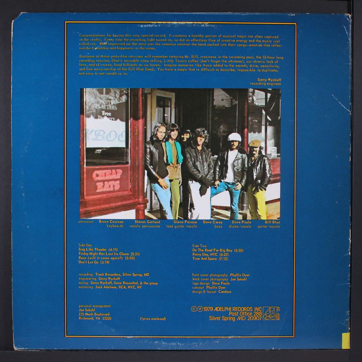 sing like thunder by BILL BLUE & BAND