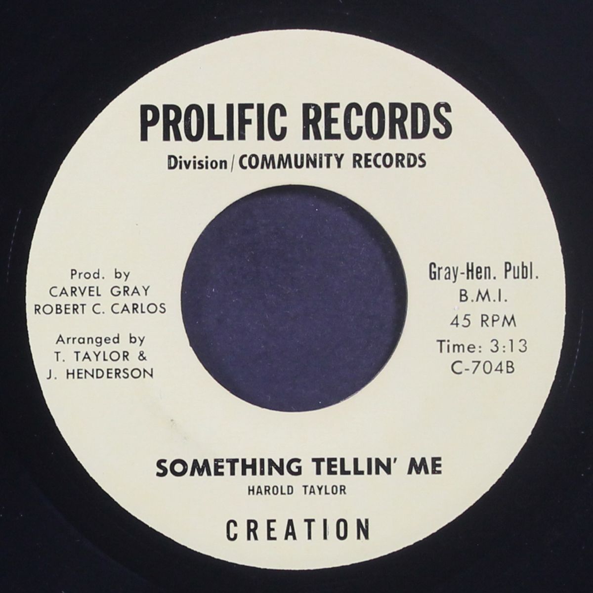 i'm so lonely / something tellin' me by CREATION