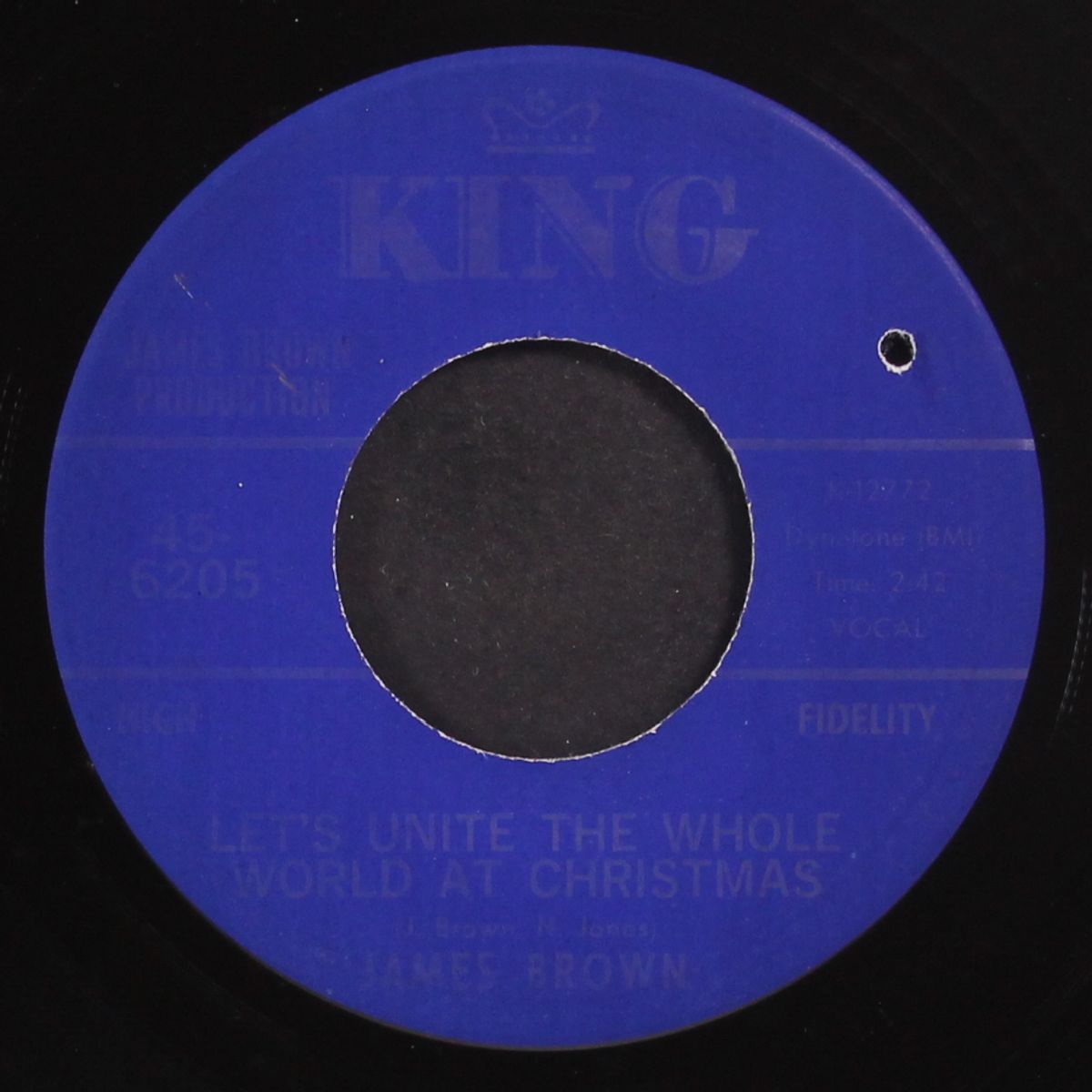 in the middle / let's unite the whole world at christmas by JAMES BROWN