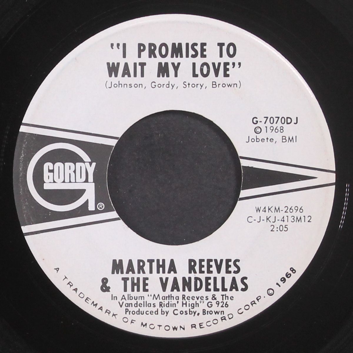 i promise to wait my love / same by MARTHA REEVES & VANDELLAS