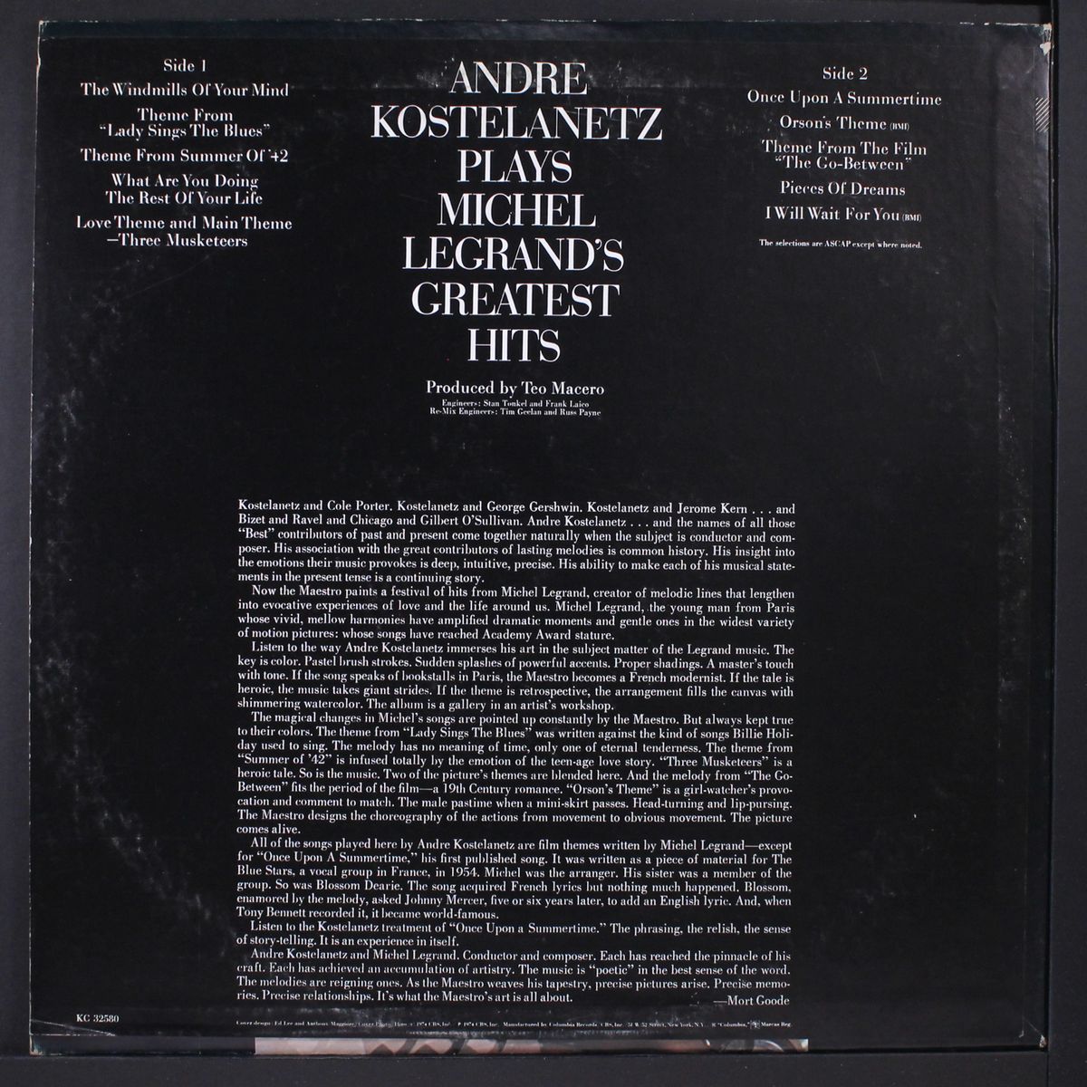 plays michel legrand's greatest hits by ANDRE KOSTELANETZ