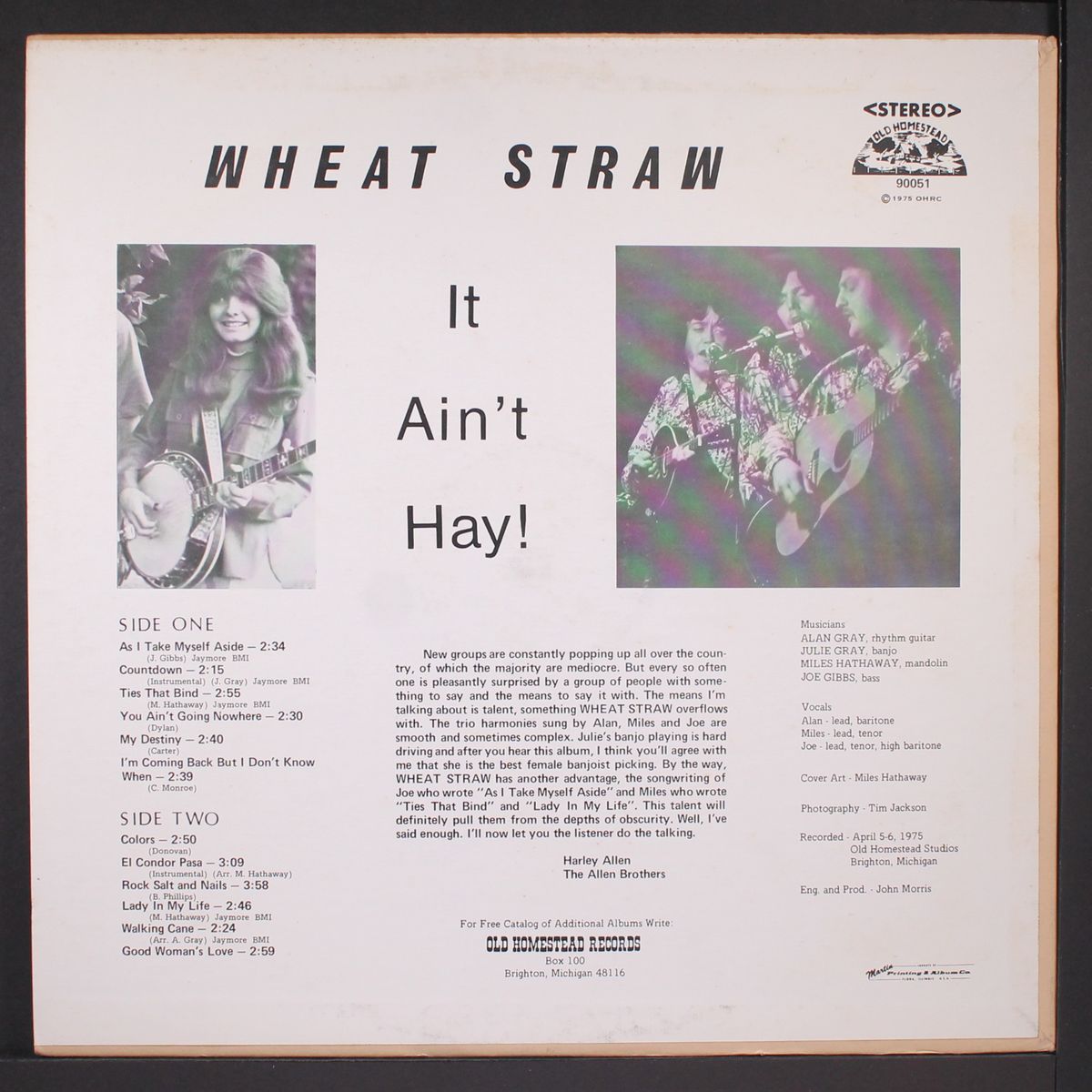 it ain't hay by WHEAT STRAW