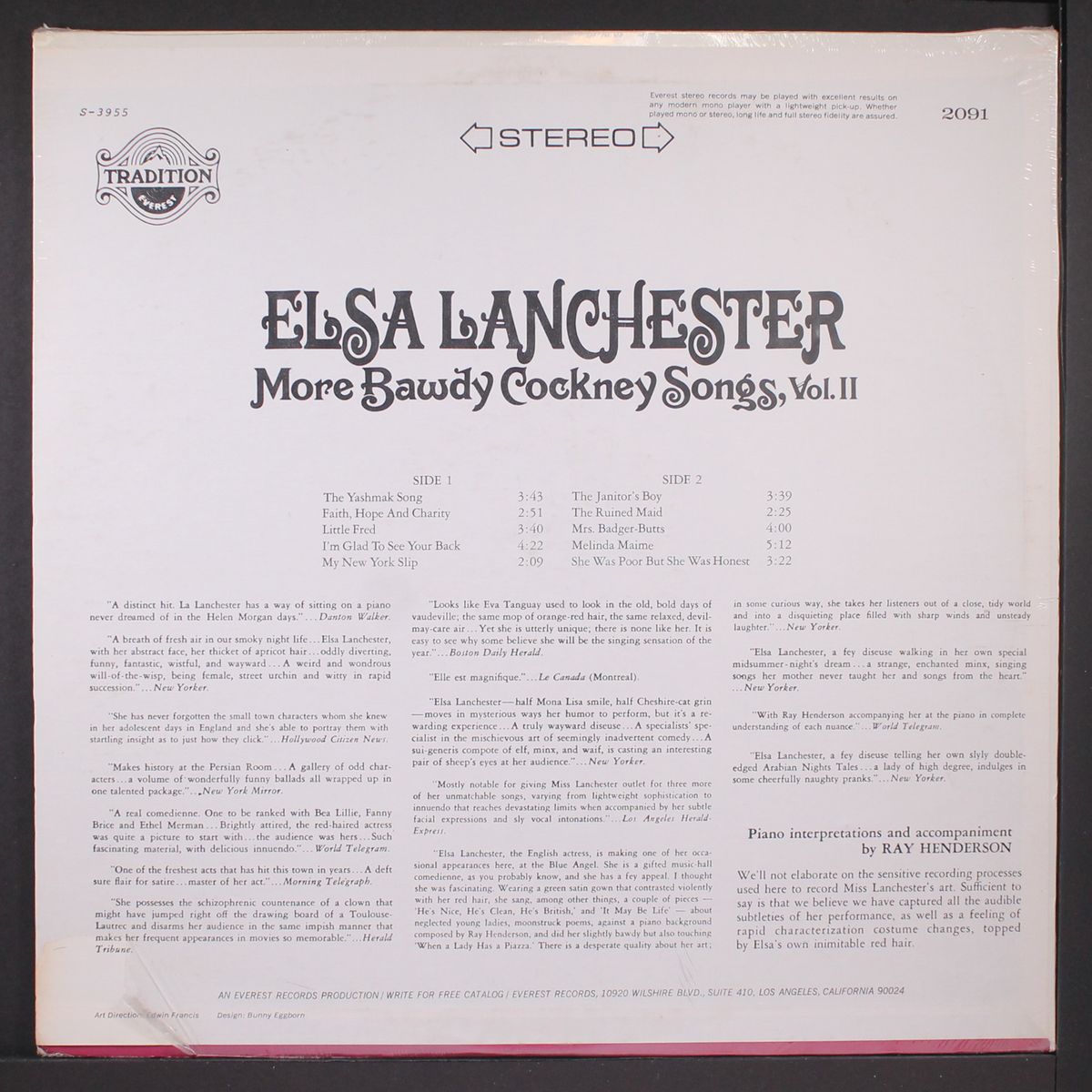 more bawdy cockney songs, vol. 2 by ELSA LANCHESTER